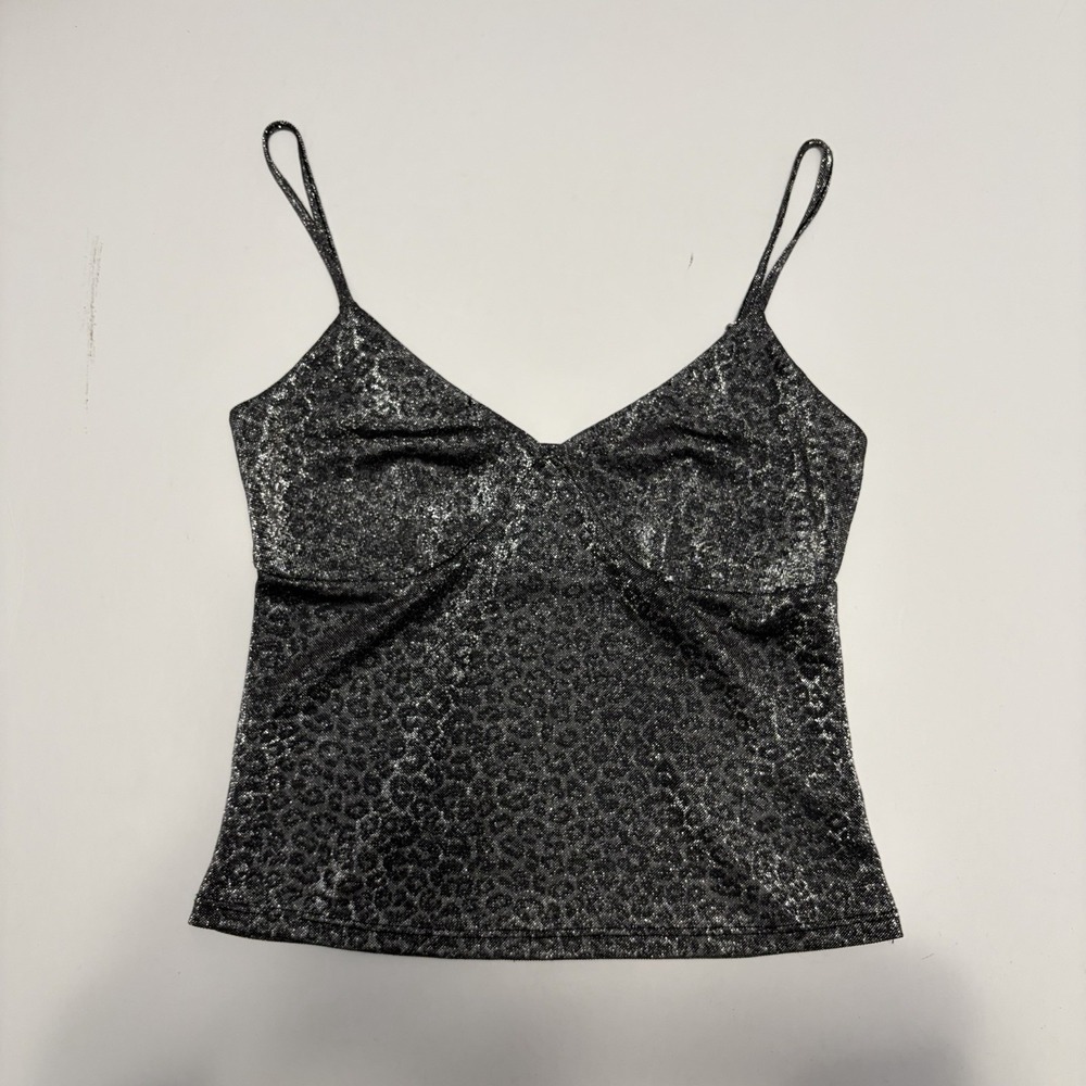Metallic Babydoll Festival Cami Top XS Indie Sleaze Grunge